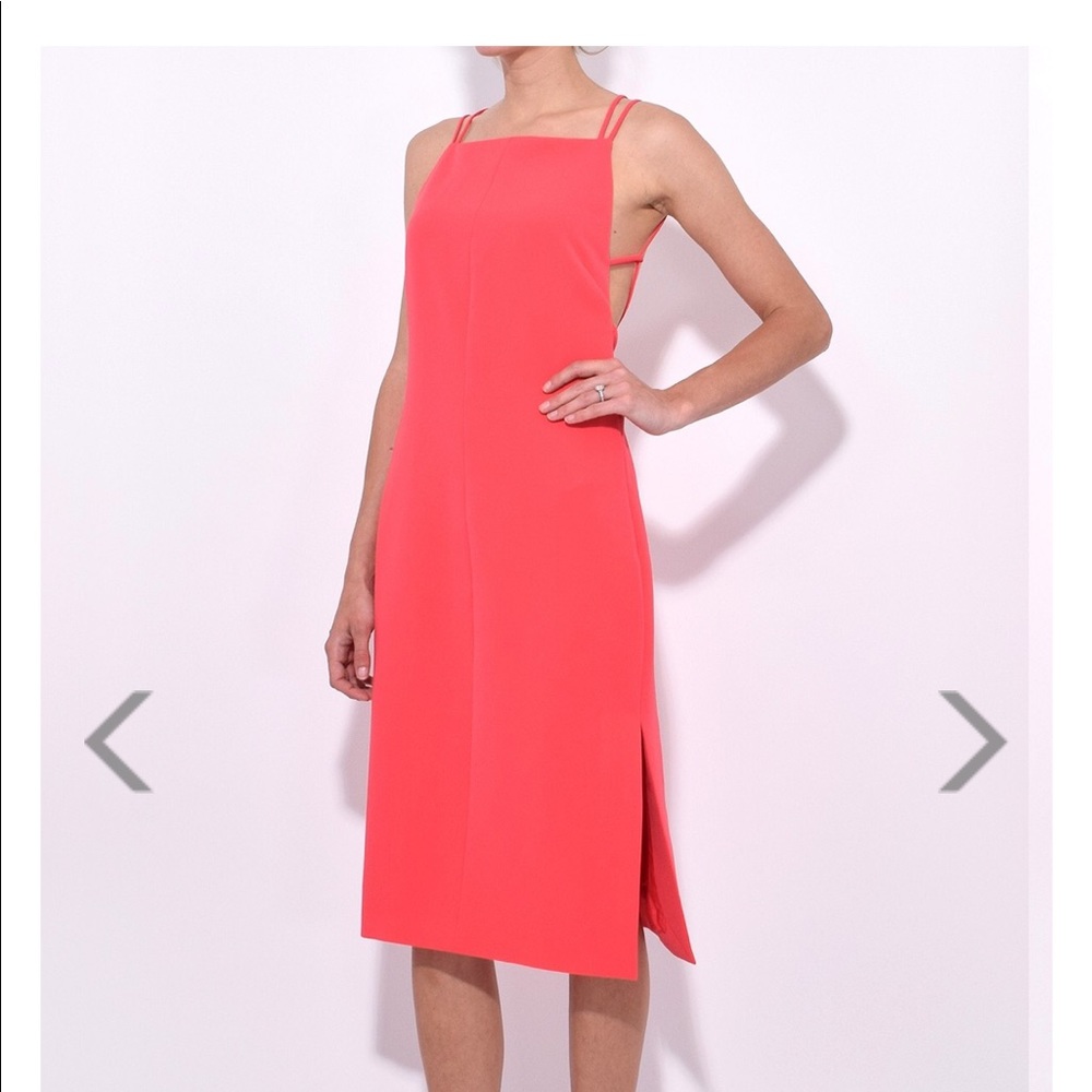 Rag and bone hot pink Denton dress